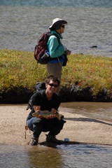 Early fall fly fishing on a Wind River lake