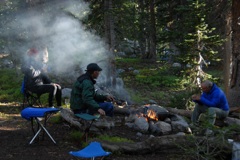Camp in the Wind River Range.